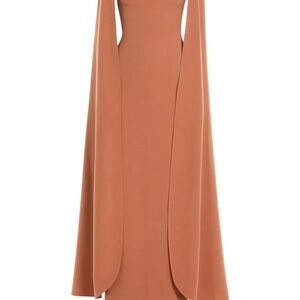 SOLACE LONDON The Sadie cape-design maxi dress